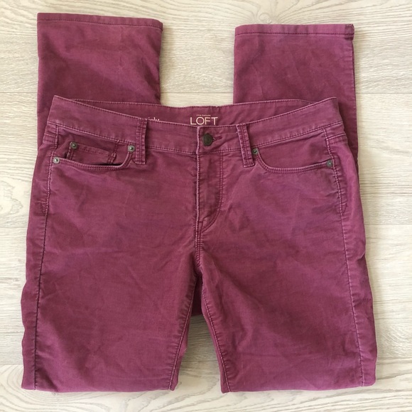 Ann Taylor LOFT Modern Straight Cords Pink Pants - Picture 2 of 16